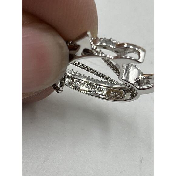 Sterling Silver 1/20 Ct Diamond Heart Devil Horns 14k Rose Gold Pendant Necklace - Picture 7 of 10